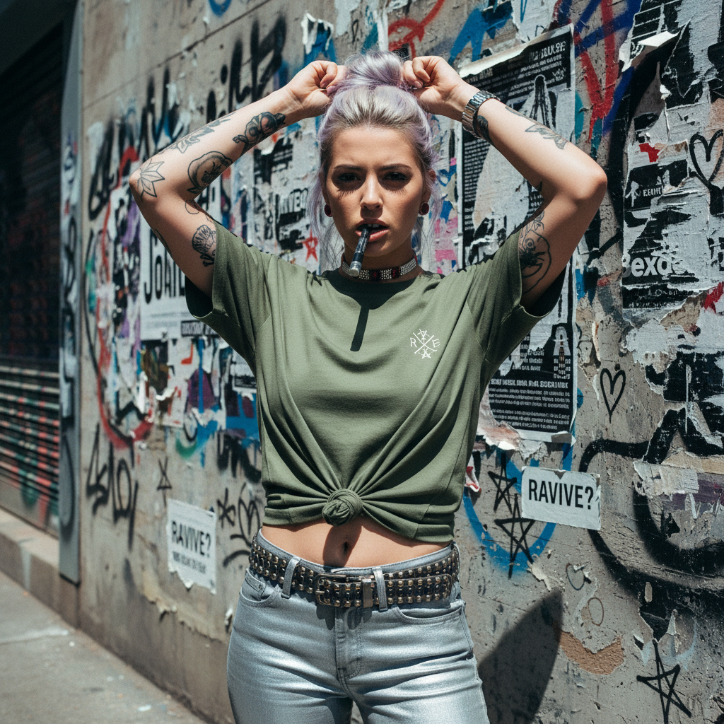 Core Monogram Organic T-shirt In Khaki