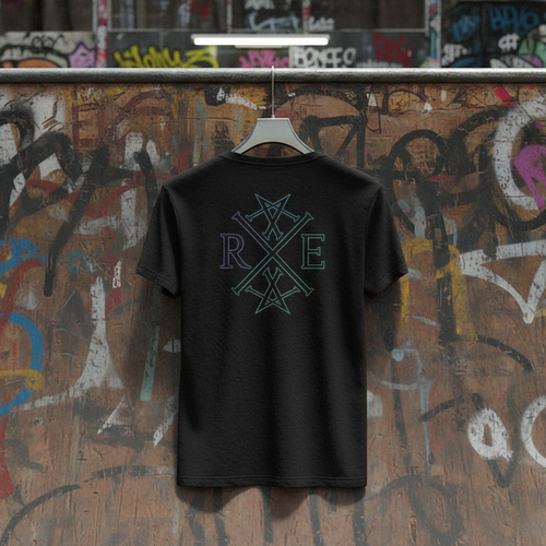 Core Contrast Monogram Organic T-shirt In Black