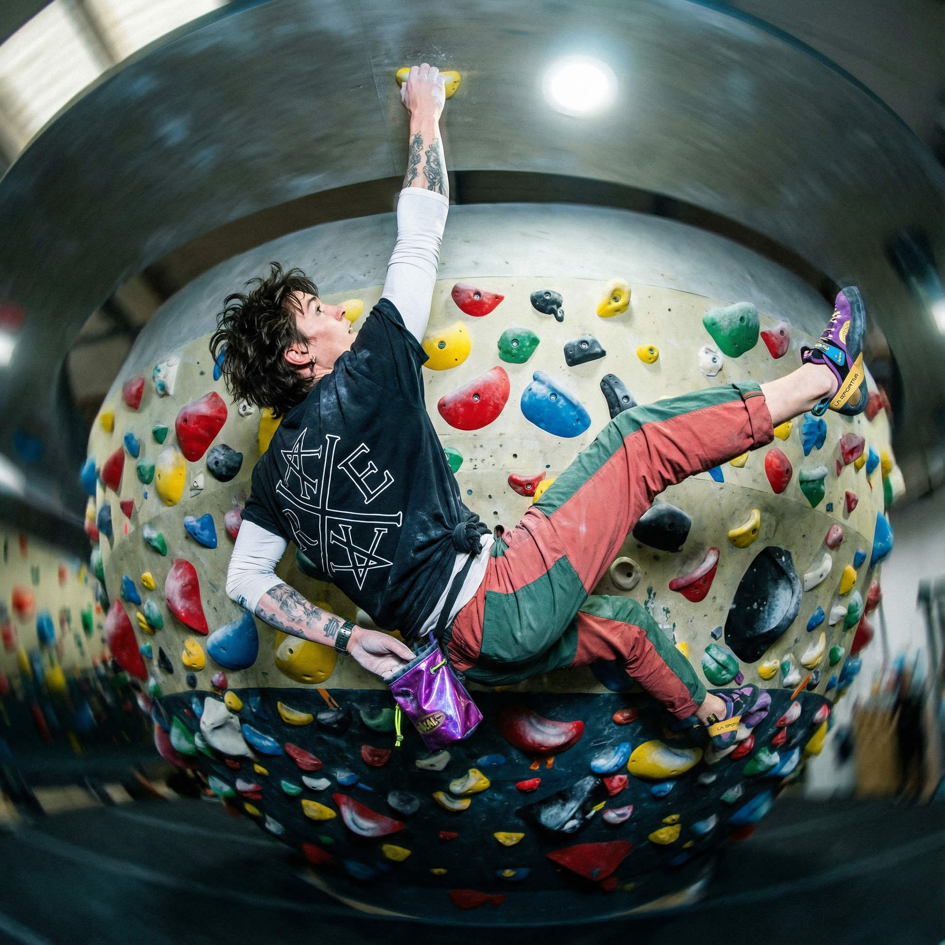 Core Contrast Monogram Organic T-shirt In Black