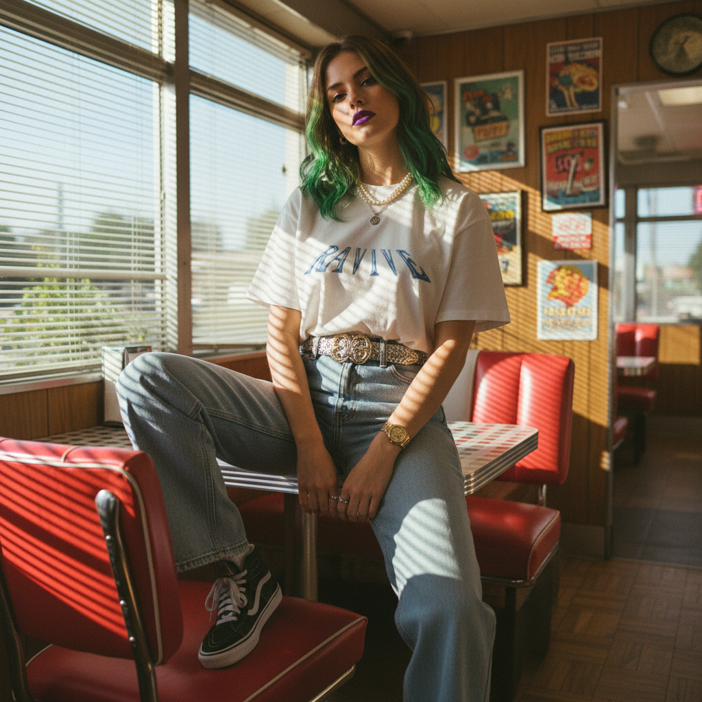 Core Chrome Organic T-Shirt In White