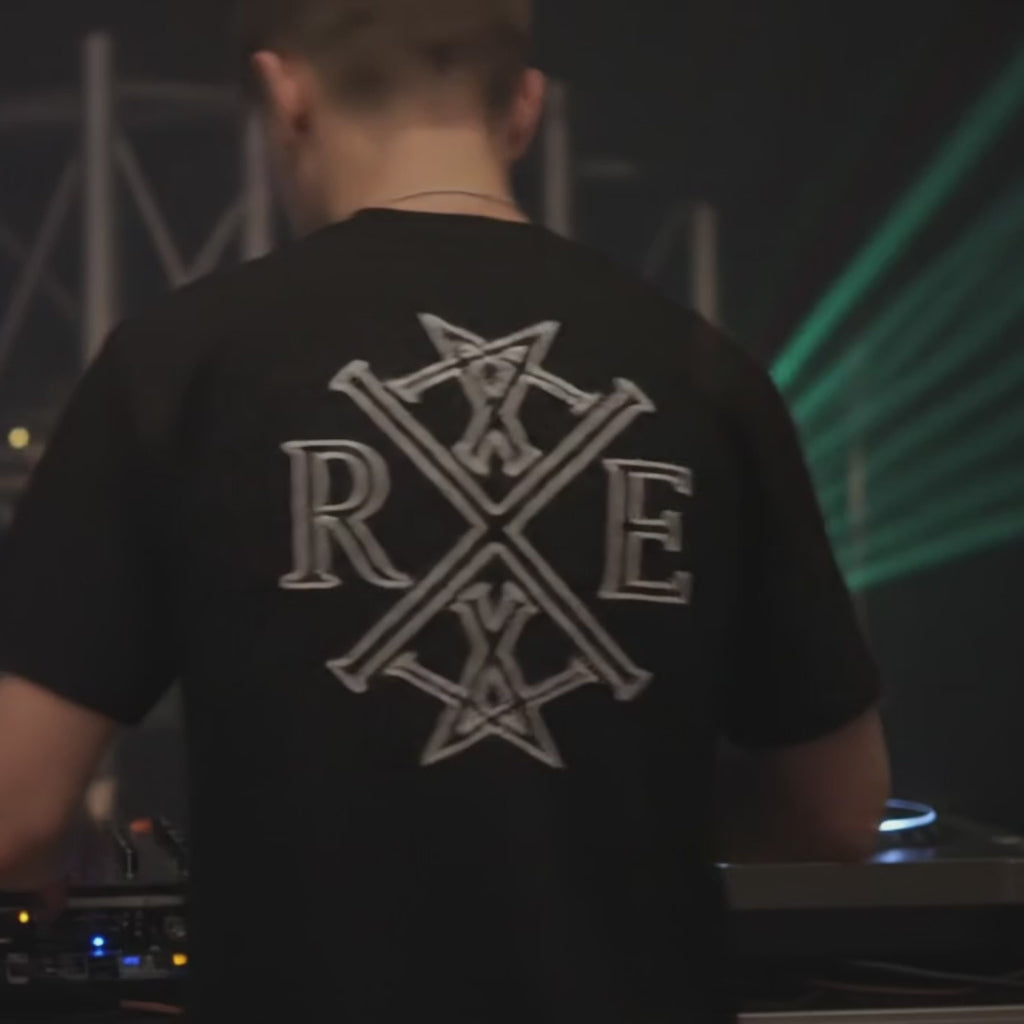 Core Contrast Monogram Organic T-shirt In Black