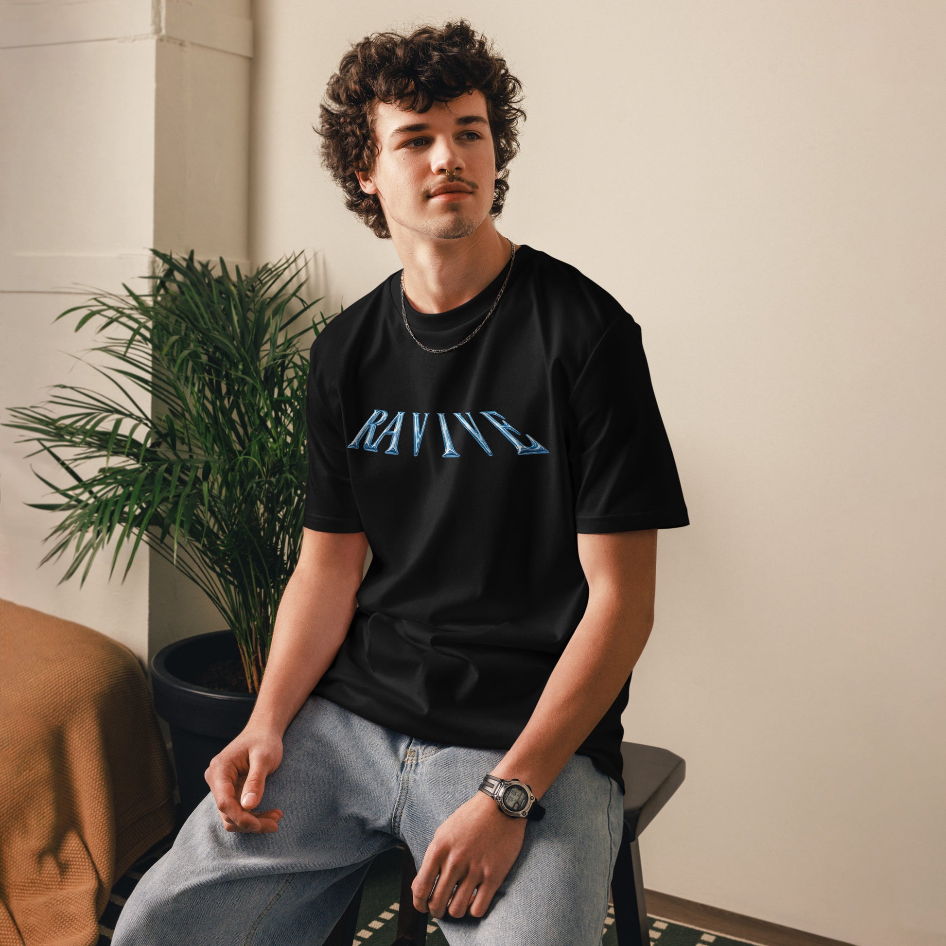 Core Chrome Organic T-Shirt In Black