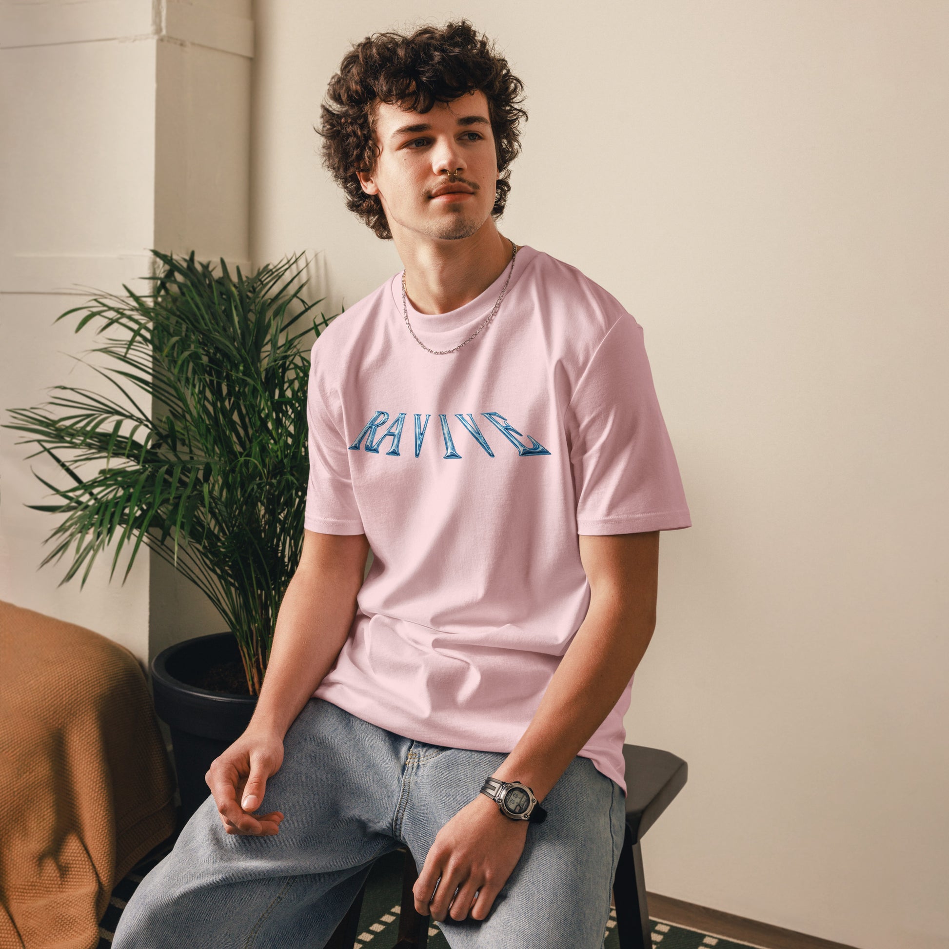 Core Chrome Organic T-Shirt In Pink