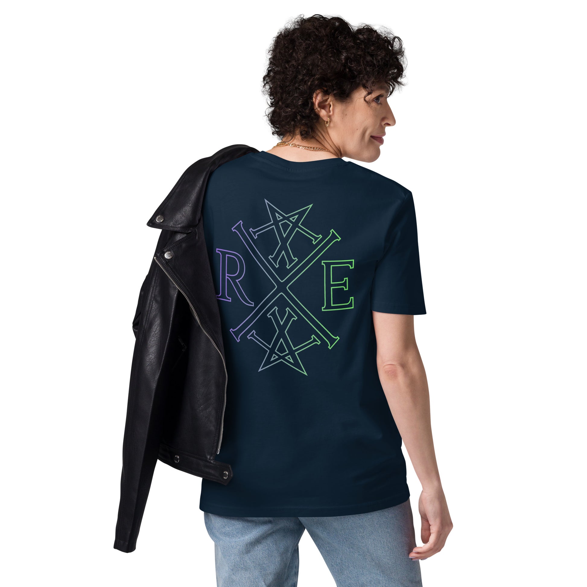 Core Contrast Monogram Organic T-shirt In Navy