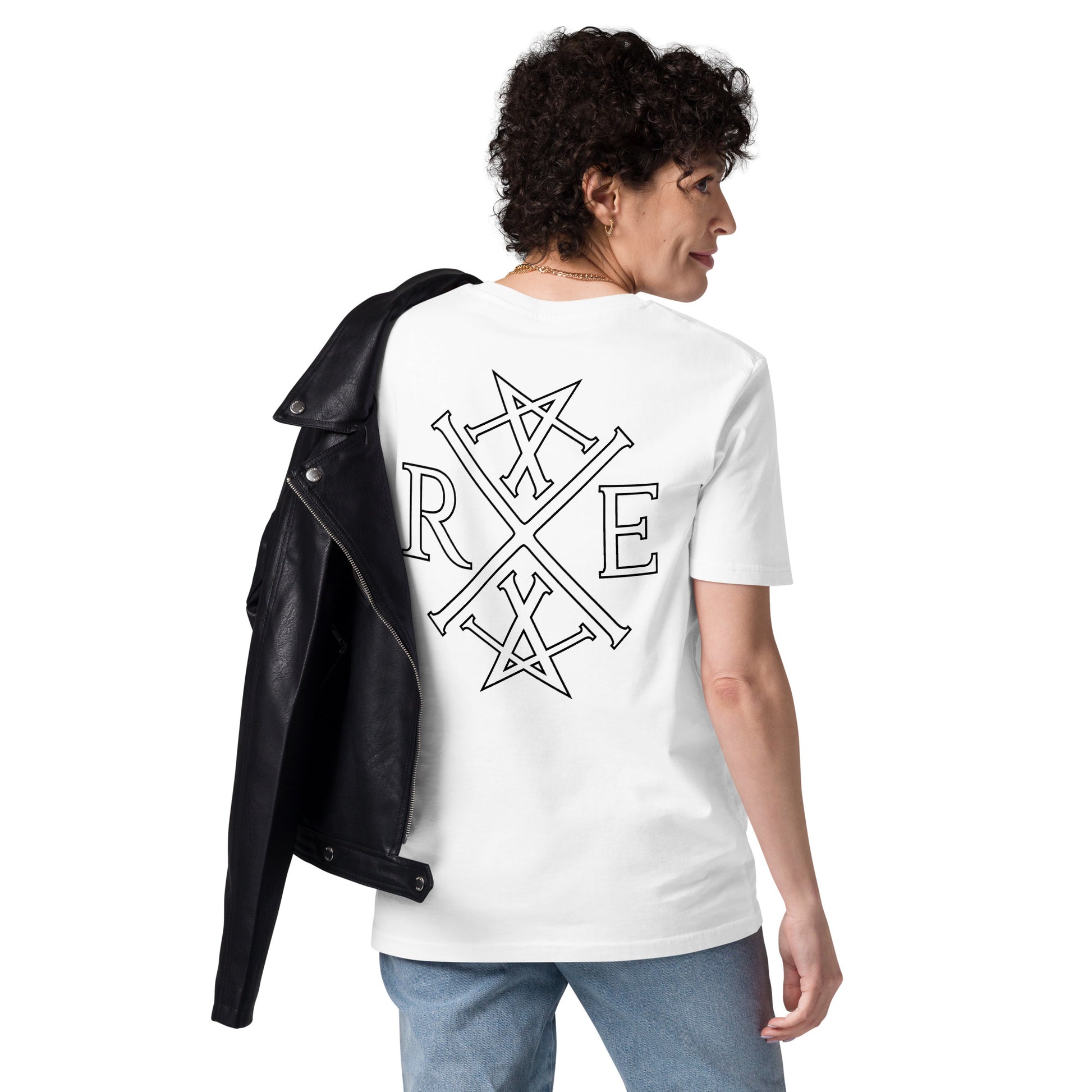 Core Contrast Monogram Organic T-shirt In White